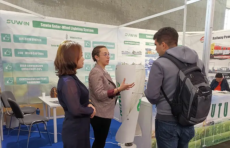 EMAC's Spain Sales Representative-Janet on exhibition in Hannover Germany 800x515